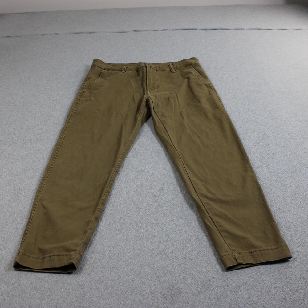 Levis Pant Men 32x27 Brown XX Chino Standard Taper Stretch Academia Heritage
